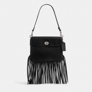 Coach 1964 Fringe Bag Plateadas Negras | COH865281