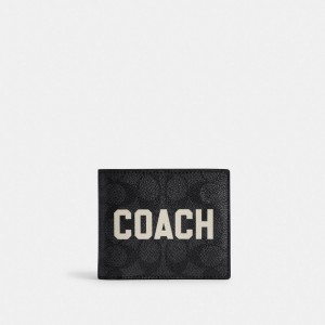 Coach 3 In 1 Wallet In Signature Canvas With Graphic Gris Multicolor | COH866724