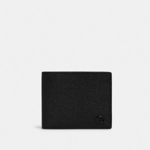 Coach 3 In 1 Wallet With Signature Canvas Interior Negras | COH866722