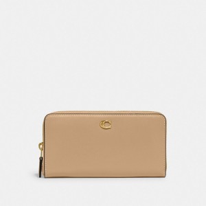 Coach Accordion Zip Wallet Marrones | COH866729