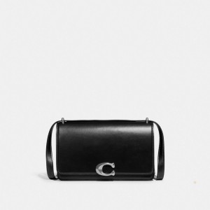 Coach Bandit Shoulder Bag Plateadas Negras | COH865223