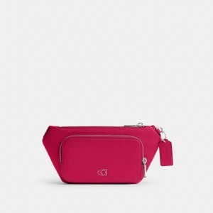 Coach Belt Bag With Signature Canvas Interior Detail Rosas | COH865189