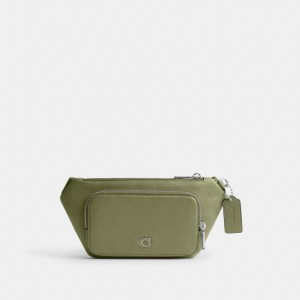 Coach Belt Bag With Signature Canvas Interior Detail Moutarde | COH865206