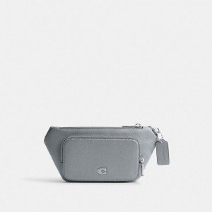 Coach Belt Bag With Signature Canvas Interior Detail Gris Azules | COH865239