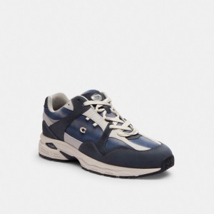 Coach C301 Sneaker With Tie Dye Azul Marino | COH866797