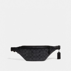 Coach Charter Belt Bag 7 In Signature Canvas Gris | COH866689