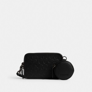 Coach Charter Crossbody With Hybrid Pouch In Signature Leather Negras | COH866599