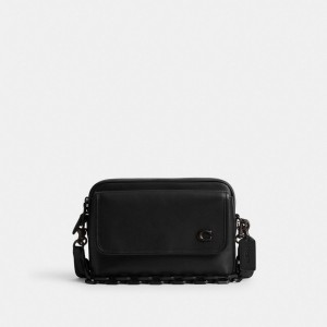 Coach Charter Flap Crossbody 24 Negras | COH866613