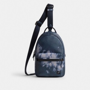 Coach Charter Pack With Tie Dye Print Azul Marino Multicolor | COH866591