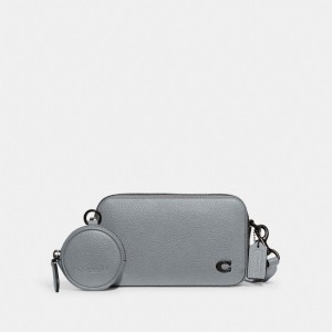 Coach Charter Slim Crossbody Gris Azules | COH865250