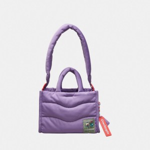 Coach Coachtopia Loop Mini Puffy Tote Moradas | COH865010