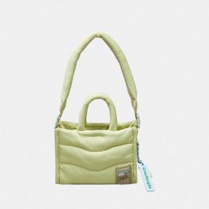 Coach Coachtopia Loop Mini Puffy Tote Verde Claro | COH865044