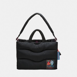 Coach Coachtopia Loop Tote With Wavy Quilting Negras | COH866658