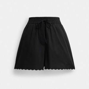 Coach Cotton Set Shorts In Organic Cotton Negras | COH866045