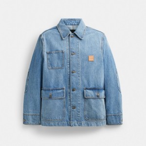 Coach Denim Chore Jacket Azules Claro | COH866864