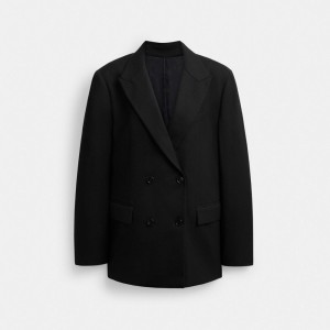 Coach Double Breasted Blazer Negras | COH865933