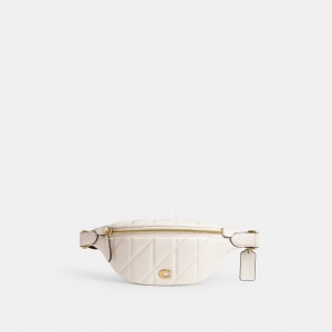 Coach Essential Belt Bag With Pillow Quilting Blancas | COH865287