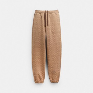 Coach Essential Signature Joggers Marrones | COH866949