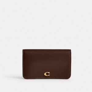 Coach Essential Slim Card Case Chocolate | COH865489
