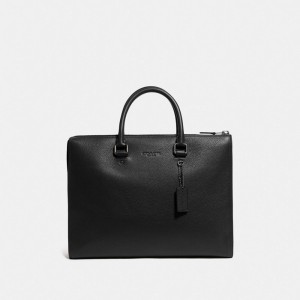 Coach Gotham Folio Bag Negras Cobra Negras | COH866532