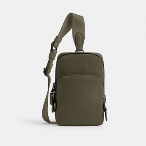 Coach Gotham Sling Pack 13 Verde | COH866561