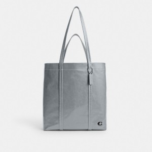 Coach Hall Tote Bag 33 Gris Azules | COH866665