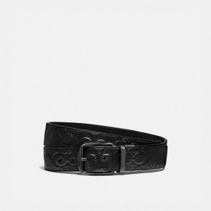 Coach Harness Buckle Cut To Size Reversible Belt, 38 Mm Negras | COH866995