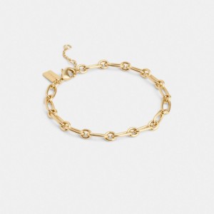 Coach Link Bracelet Doradas | COH866196