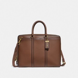 Coach Metropolitan Slim Brief Marrones | COH866525