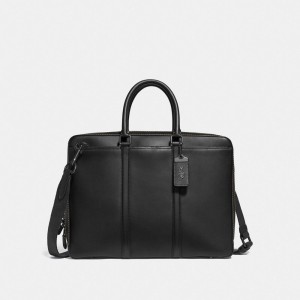 Coach Metropolitan Slim Brief Negras Cobra Negras | COH866531