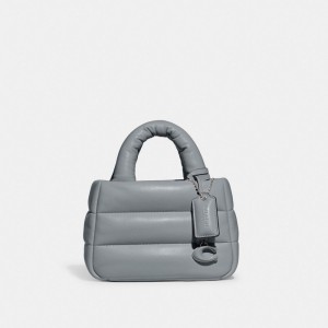 Coach Mini Pillow Tote Bag Plateadas Gris Azules | COH865016
