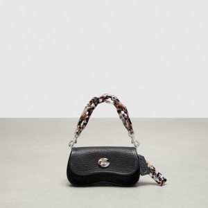 Coach Mini Wavy Dinky Bag With Crossbody Strap In Coachtopia Leather Negras | COH865269