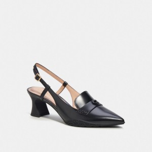 Coach Nikola Hybrid Slingback Negras | COH865742