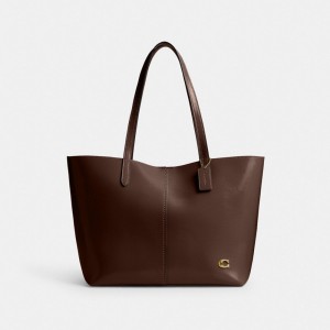 Coach North Tote Bag 32 Chocolate | COH865025