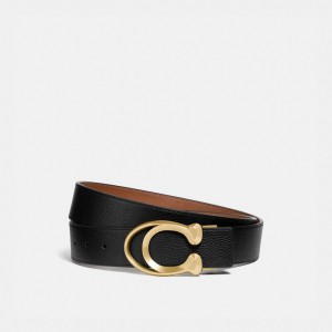 Coach Outline C Buckle Cut To Size Belt, 38 Mm Negras | COH866999