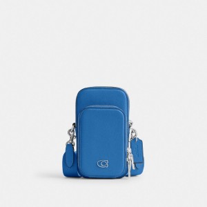 Coach Phone Crossbody Azules | COH866542