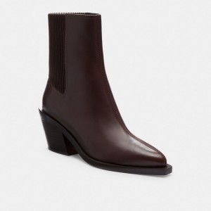 Coach Prestyn Bootie Chocolate | COH865910