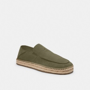 Coach Reilly Espadrille Verde Oliva | COH866822