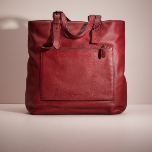 Coach Restored Metropolitan Soft Tote Gris Rojas | COH866636