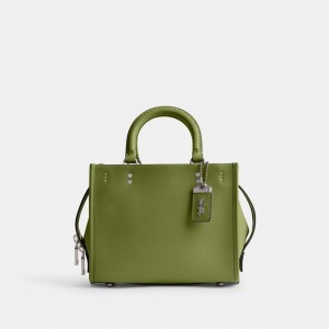 Coach Rogue Bag 25 Plateadas Verde Claro | COH865139