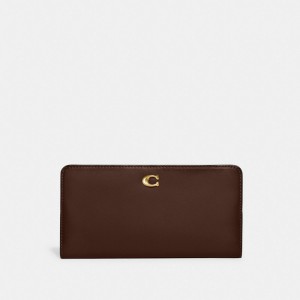 Coach Skinny Wallet Chocolate | COH865487