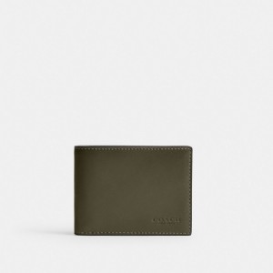 Coach Slim Billfold Wallet Verde | COH866714
