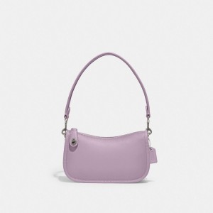 Coach Swinger Bag 20 Plateadas Moradas | COH864758