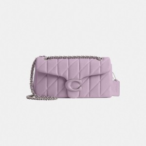 Coach Tabby Shoulder Bag 26 With Quilting Plateadas Moradas | COH865406