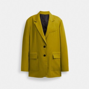 Coach Tailored Blazer Verde | COH865935