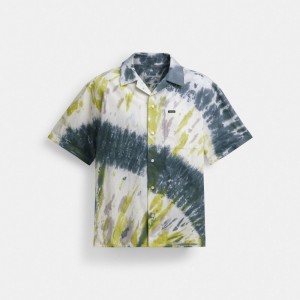 Coach Tie Dye Shirt In Organic Cotton Amarillo | COH866933