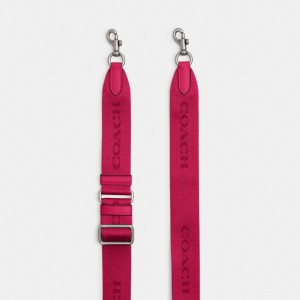 Coach Tonal Signature Webbing Strap Plateadas | COH866475