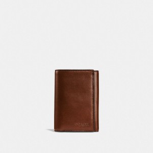 Coach Trifold Wallet Marrones | COH866692
