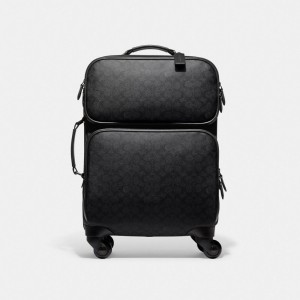 Coach Wheeled Carry On In Signature Canvas Gris | COH866650