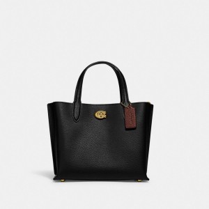 Coach Willow Tote Bag 24 Negras | COH865065